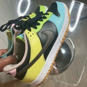 Nike Low Dunks Multi-Color Size: 6.5 Big Boys